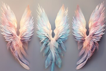 Ethereal Fairy Wing Gradients: Enchanting Magical Creature Tones.