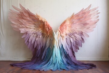 Ethereal Fairy Wing Gradients: Soft Rainbow Shades in Enchanting Beauty