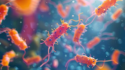 A depiction of lactic acid bacteria, a type of probiotic important for health