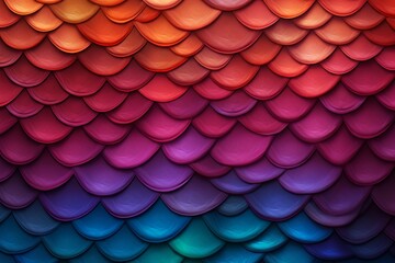 Fiery Dragon Scale Gradients: Sizzling Layers of Mythical Brilliance
