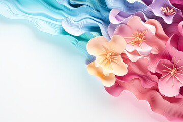 Color wave blooms: Fresh Spring Blossom Gradients