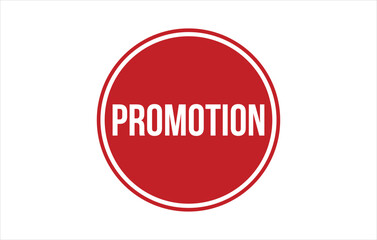 Red Promotion Rubber Stamp Seal Vector