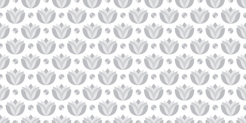 Retro flowers background. Seamless pattern. Vector. レトロな花のパターン