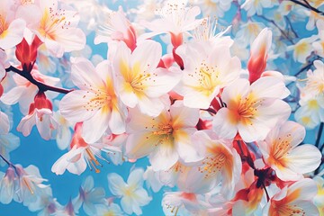 Fresh Spring Blossom Gradients: A Vibrant Floral Delight