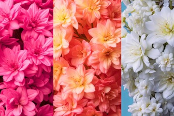 Fresh Spring Blossom Gradients: A Garden Bloom Spectrum Display