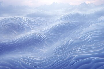 Glistening Snowfield Gradients: Shimmering Frost Layers Symphony