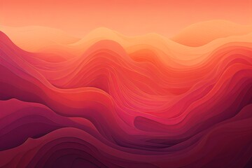 Glowing Hot Spring Gradients: Warm Color Wave Bliss