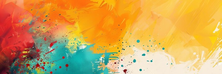 World Art Day background with copy space area on side for text. Abstract, colour, and art background. Colorful background, design, banner, poster. 4.	International Colour Day. Abstract background