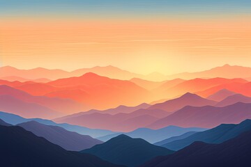 High Alpine Sunrise: Warm Horizon Gradients
