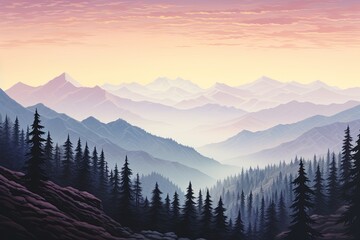 High Alpine Sunrise Gradients: Tranquil Highland Morning Bliss