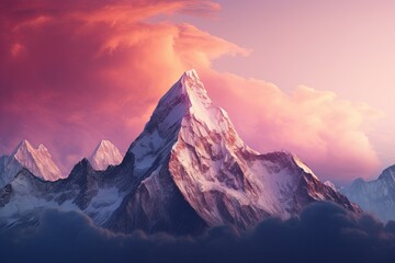Majestic Mountain Peak Gradients: Lofty Ridge Blend Majesty