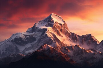 Majestic Mountain Peak Gradients: Lofty Ridge Blend Spectacle