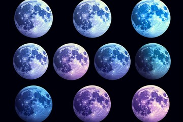 Moonlight Gradient Fusion: Mystical Full Moon Gradients