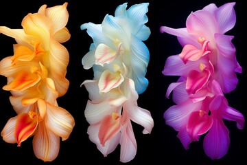 Exquisite Orchid Bloom Color Gradients: A Blossoming Spectrum