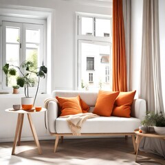 Naklejka premium modern living room with sofa