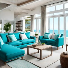 Fototapeta premium modern living room with sofa