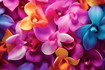 Orchid Bloom: Vibrant Petal Hues and Color Gradients
