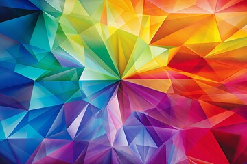 Obraz premium Rainbow Prism Light: Kaleidoscope of Hues Gradients