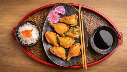 日本の定番料理のから揚げ