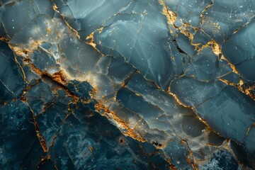 blue, black and Golden marble abstract illustration