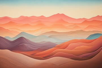 Shimmering Desert Mirage Gradients: Illusion Hues Palette
