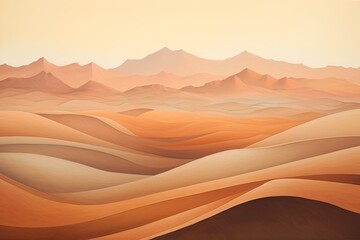 Shimmering Desert Mirage Gradients: A Heat Mirage Fantasy