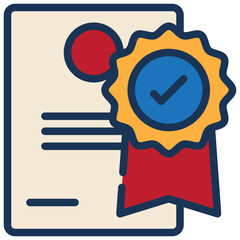 reward award diploma certification certificate filled outline