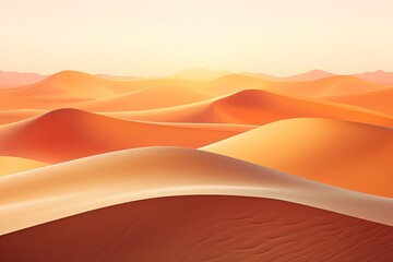 Sun-Kissed Sahara Dunes Gradients: Amber Desert Mix Perspective