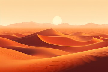 Sun-Kissed Sahara Dunes Gradients: Amber Desert Shades.