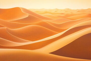 Sun-Kissed Sahara Dunes: Amber Desert Gradients