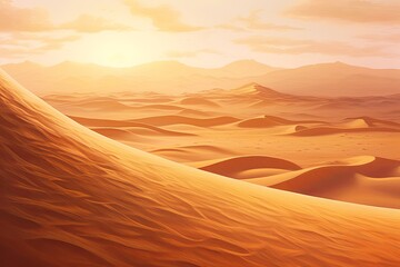 Sun-Kissed Sahara Dunes Gradients: Golden Dune Blend Delight
