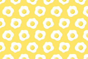 seamless pattern with fried eggs for banners, cards, flyers, social media wallpapers, etc.