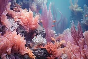 Aquatic Gradient Beauty: Underwater Coral Reef Gradients