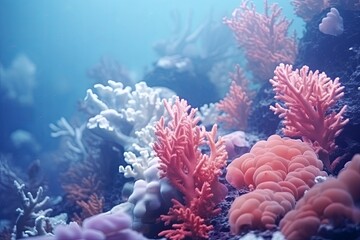 Marine Gradient Elegance: Underwater Coral Reef Gradients