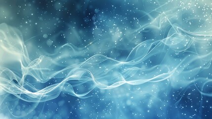 b'Blue and white ethereal smoke background'