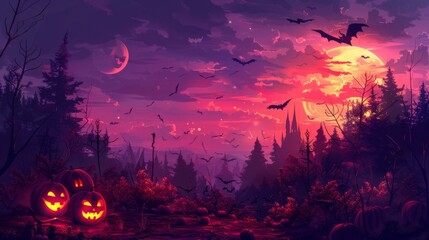 b'Halloween Pumpkin Night'