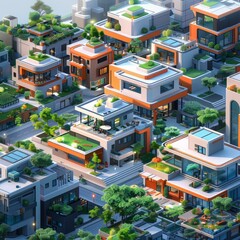 Fototapeta premium b'The Ideal City of the Future'