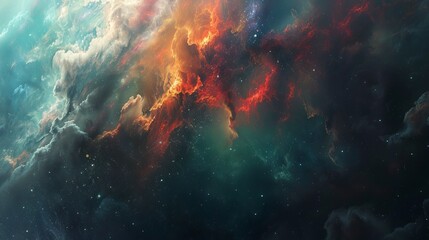Fototapeta na wymiar Nebula Galaxy Space Backdrop Background Wallpaper
