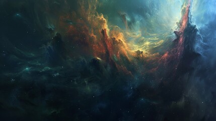 Nebula Galaxy Space Backdrop Background Wallpaper