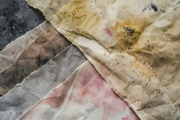 Wabi-sabi background, where hand-made paper meets natural dye and sumi ink.	