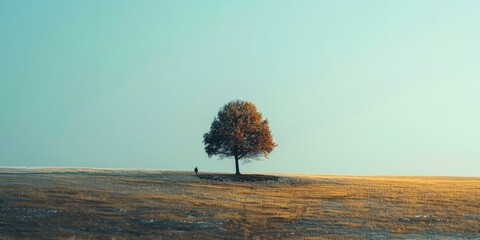 b'Lonely Tree in the Middle of a Field'