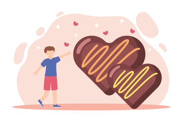 World Chocolate Day Flat Illustration Design