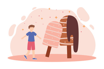 World Chocolate Day Flat Illustration Design
