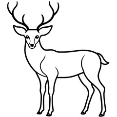 deer silhouette vector