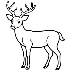 deer silhouette vector