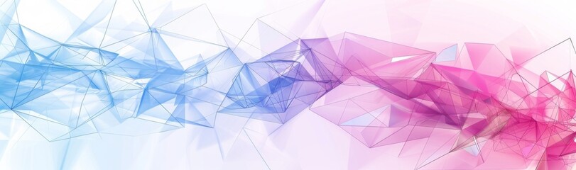 vector banner background with polygonal shapes and dots - obrazy, fototapety, plakaty