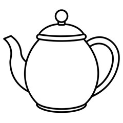 teapot on a white background