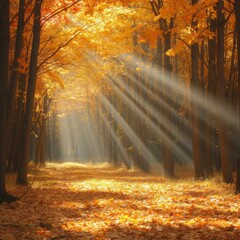 Obraz premium b'The beauty of autumn forest'