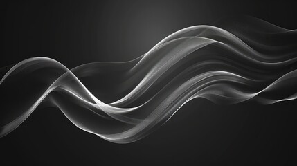 Abstract Dark Grey Wave Background Vector Image Beautiful elegant Illustration graphic art design