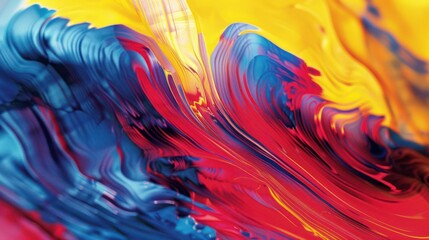 Colorful abstract wave liquid background watercolor style rainbow color bright.